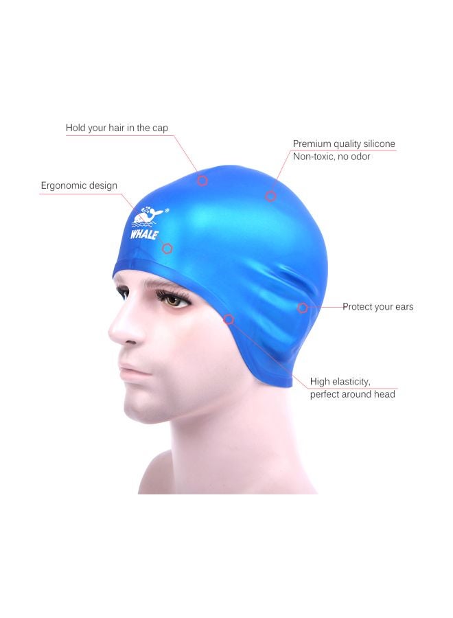 Whale Waterproof Silicone Swimming Cap - Image 3