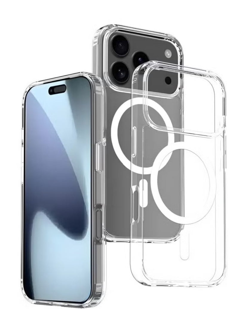 BUYCO iPhone 17 Pro Case Clear with MagSafe | Non-Yellowing Slim Cover | Shockproof Bumper Drop Protection | Anti-Scratch - Image 1