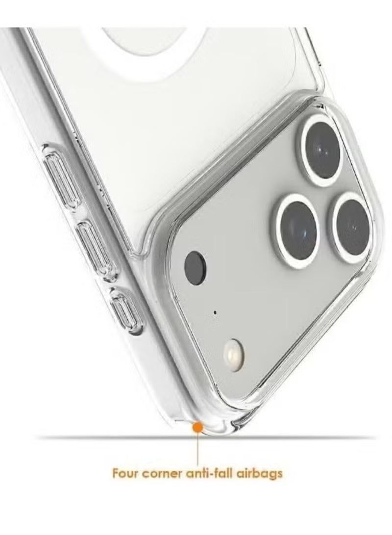 BUYCO iPhone 17 Pro Case Clear with MagSafe | Non-Yellowing Slim Cover | Shockproof Bumper Drop Protection | Anti-Scratch - Image 5