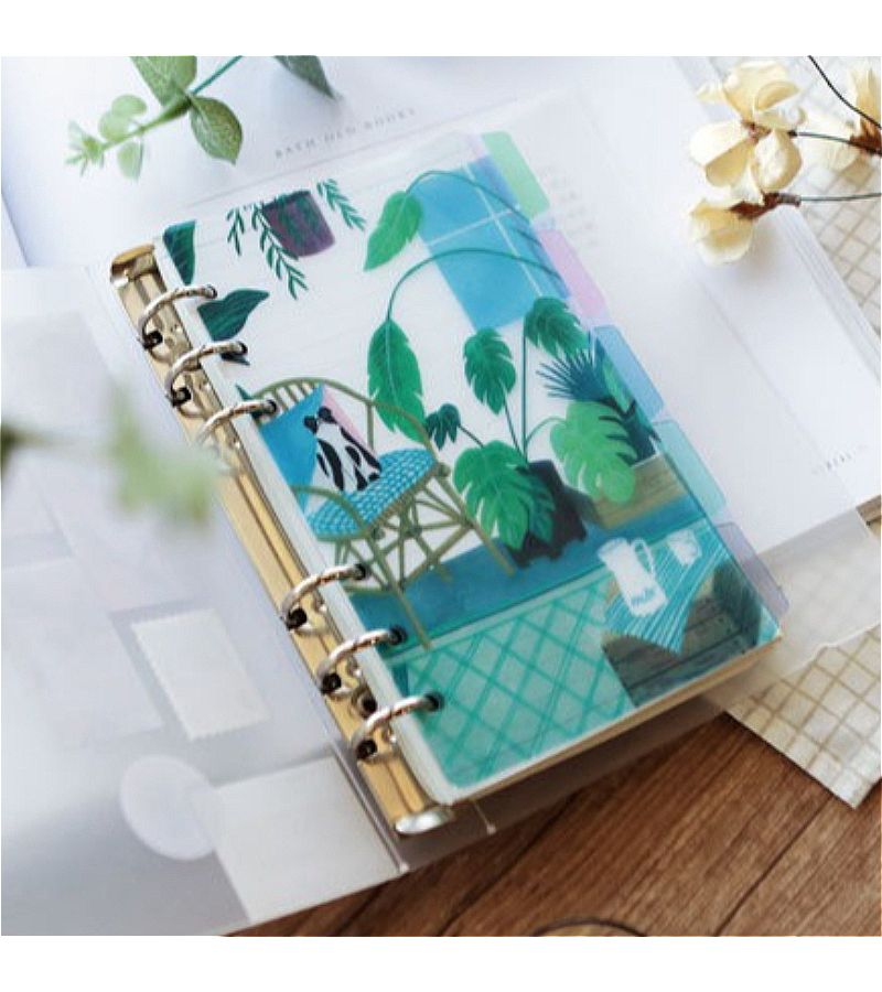 A5 Plant Themed Frosted Divider Sheets 5 Per Pack For Binder Office Supplies - Image 2