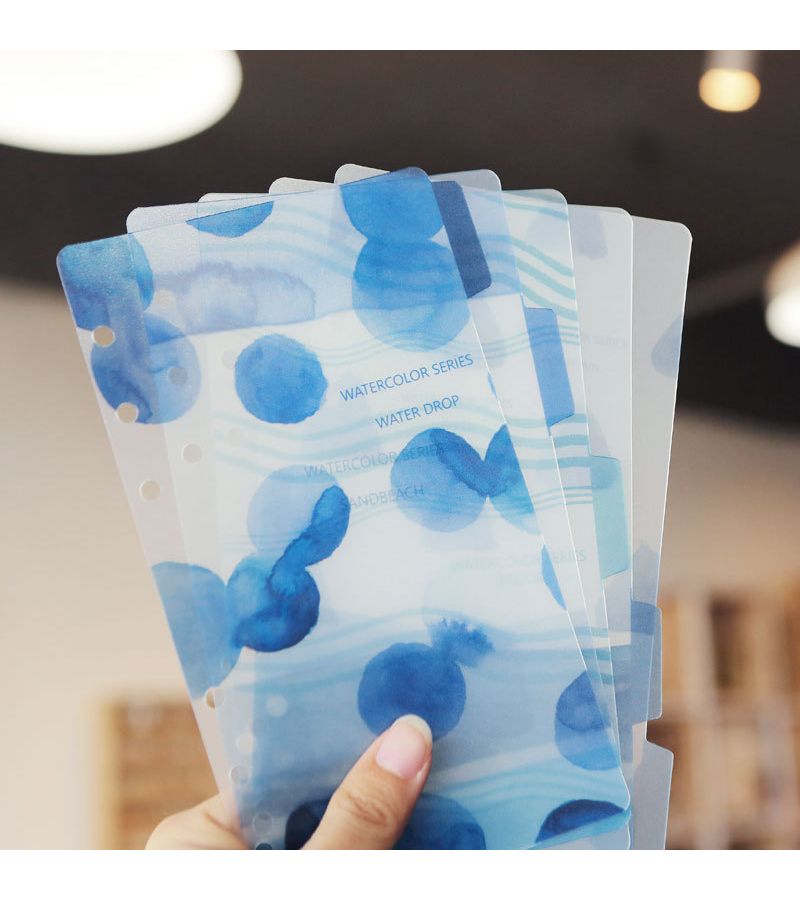 A5 Plant Themed Frosted Divider Sheets 5 Per Pack For Binder Office Supplies - Image 4