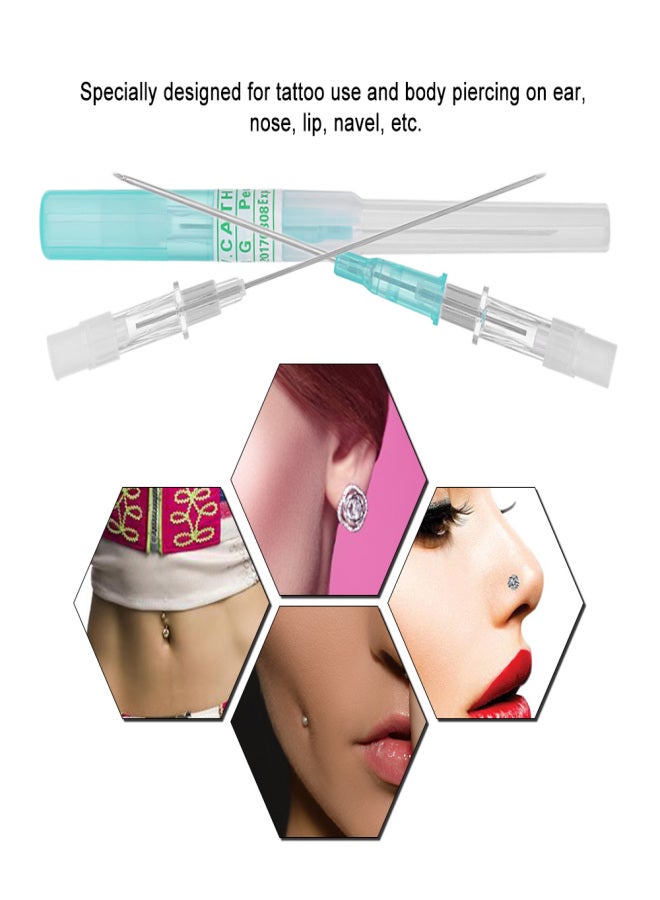 10Pcs 18G Disposable Piercing Needle Stainless Steel Sterile Body Piercing Needles Tattoo Accessories Ear Nose Piercing Needles - Image 3