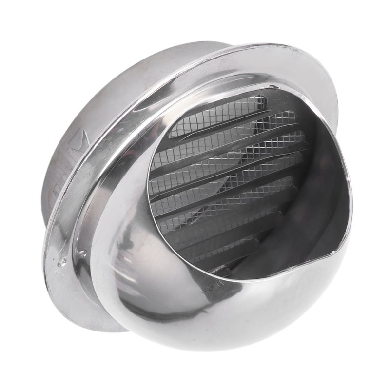 Stainless Steel Vent Hood Exterior Rainproof Wind Cover Stainless Steel Vent Cover Outlet Accessory 6 Inch - Image 2