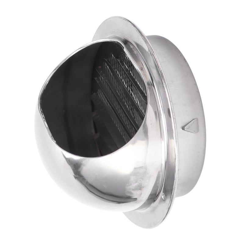 Stainless Steel Vent Hood Exterior Rainproof Wind Cover Stainless Steel Vent Cover Outlet Accessory 6 Inch - Image 1
