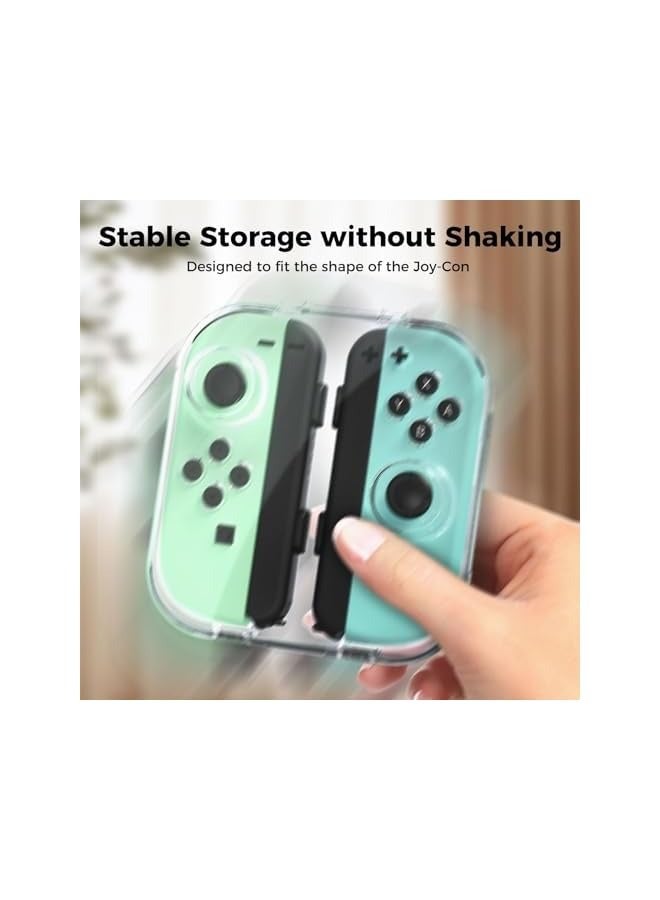 PROMASS Case for Nintendo Switch & Switch OLED Joy Con, Portable Dust-Proof Protective Box Compatible with Nintendo Switch/OLED Joy-Con, Joy-con Travel Case with Magnetic Closure - Image 3