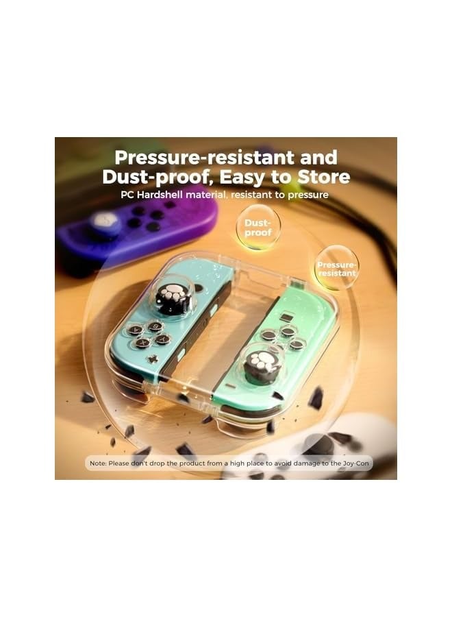 PROMASS Case for Nintendo Switch & Switch OLED Joy Con, Portable Dust-Proof Protective Box Compatible with Nintendo Switch/OLED Joy-Con, Joy-con Travel Case with Magnetic Closure - Image 2