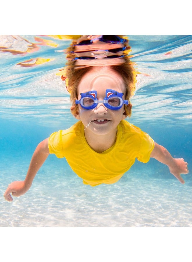 Foaincore 2 Pairs Kids Toddler Swim Goggles Anti Fog Uv Swimming Goggles With Ear Plugs For Girls Boys Age 3 9 (Shark Unicorn) - Image 5