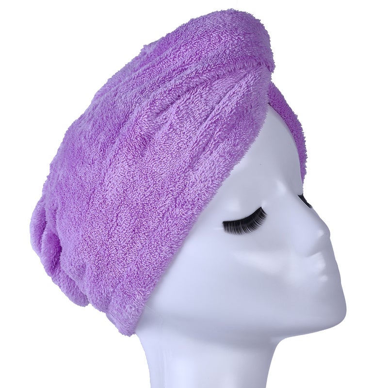YYXR Microfiber Hair Drying Towel Ultra Absorbent Twist Hair Turban Drying Cap Hair Wrap - Image 5