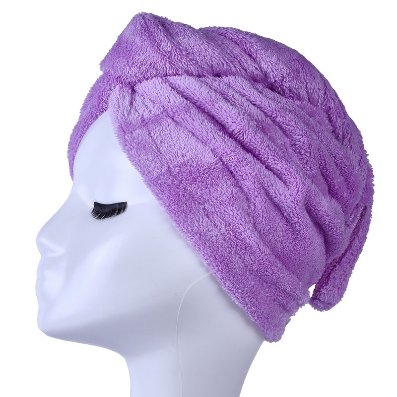 YYXR Microfiber Hair Drying Towel Ultra Absorbent Twist Hair Turban Drying Cap Hair Wrap - Image 4