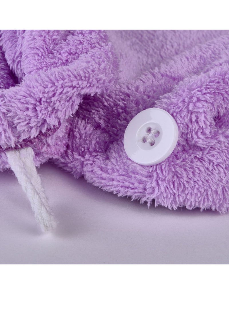 YYXR - YYXR Microfiber Hair Drying Towel Ultra Absorbent Twist Hair Turban Drying Cap Hair Wrap - Image 1