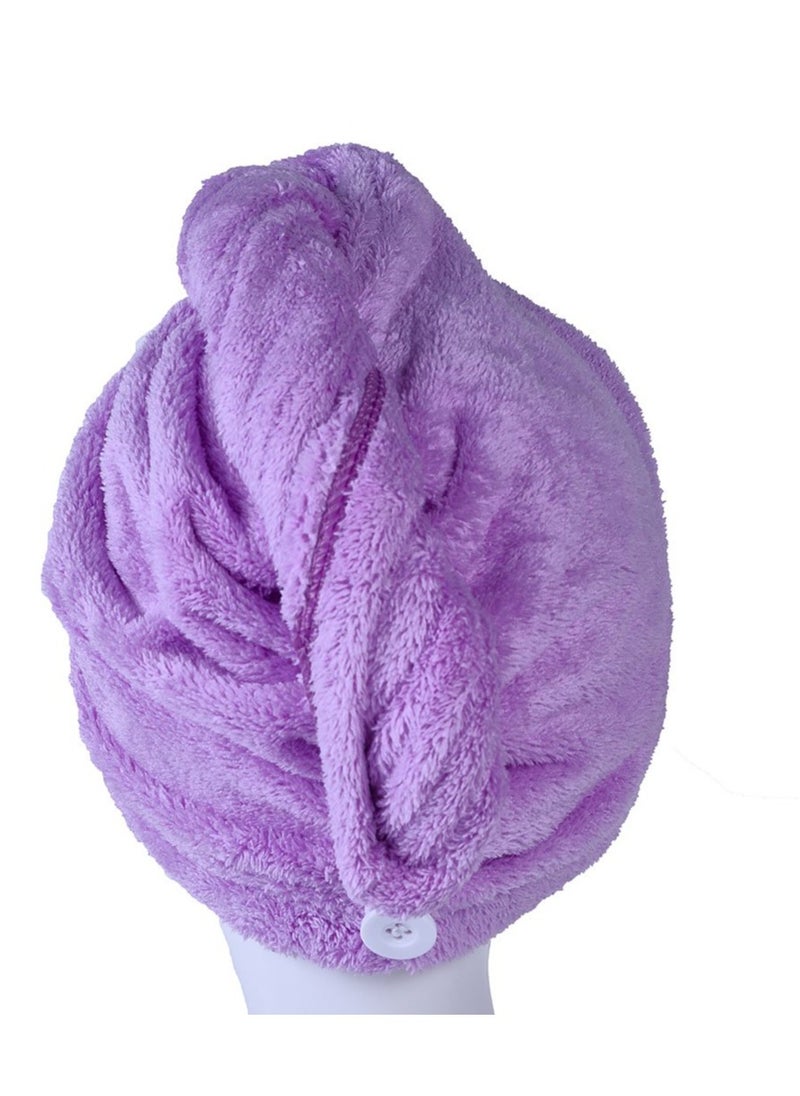 YYXR - YYXR Microfiber Hair Drying Towel Ultra Absorbent Twist Hair Turban Drying Cap Hair Wrap - Image 1