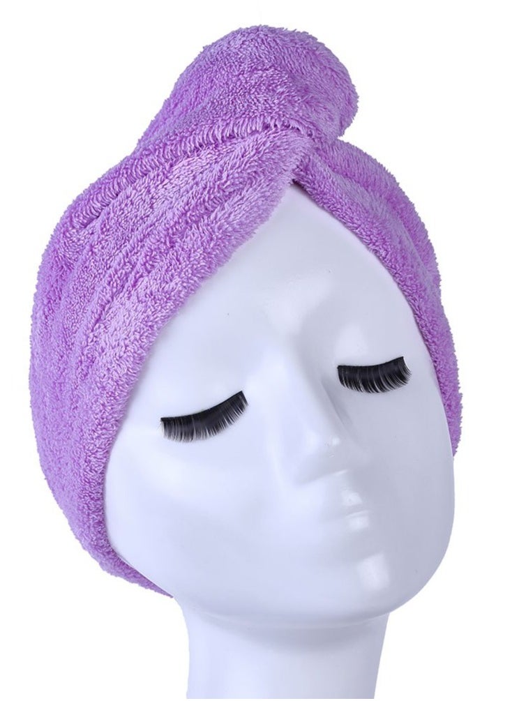 YYXR - YYXR Microfiber Hair Drying Towel Ultra Absorbent Twist Hair Turban Drying Cap Hair Wrap - Image 1