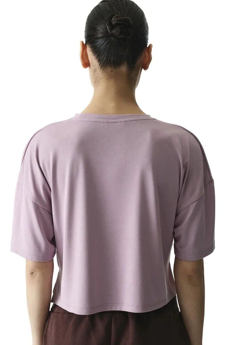بنتي PENTI Modal Crop T-shirt With Slit