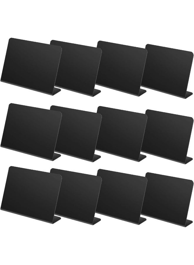 TPGP 12 Pcs L-Shaped Mini Chalkboard Signs  - Image 1