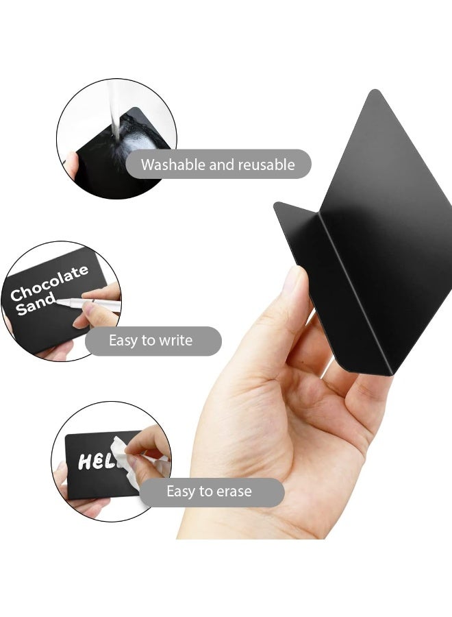 TPGP 12 Pcs L-Shaped Mini Chalkboard Signs  - Image 3