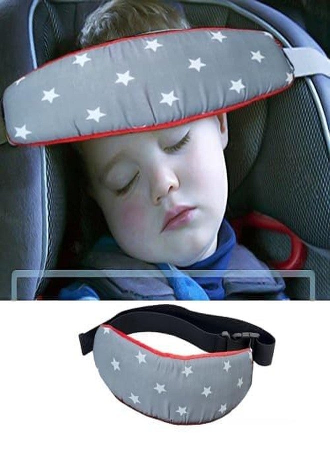DAGDIYA Adjustable Head Band Strap Headrest for Sleeping | Comfortable & Safe Head Support for Toddlers & Kids | Ideal for Car Seats, Strollers & High Chairs | Grey - Image 2