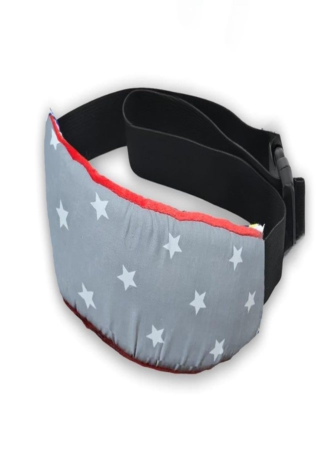 DAGDIYA Adjustable Head Band Strap Headrest for Sleeping | Comfortable & Safe Head Support for Toddlers & Kids | Ideal for Car Seats, Strollers & High Chairs | Grey - Image 1