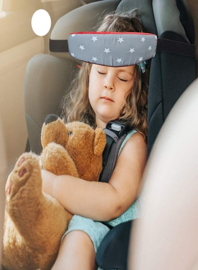 DAGDIYA Adjustable Head Band Strap Headrest for Sleeping | Comfortable & Safe Head Support for Toddlers & Kids | Ideal for Car Seats, Strollers & High Chairs | Grey - Image 4