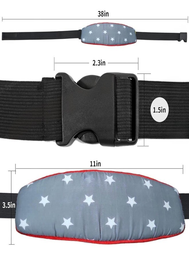 DAGDIYA Adjustable Head Band Strap Headrest for Sleeping | Comfortable & Safe Head Support for Toddlers & Kids | Ideal for Car Seats, Strollers & High Chairs | Grey - Image 5