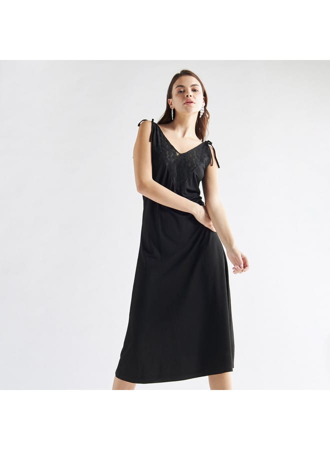 Splash FAV Lace Trim Slip Dress - Image 1