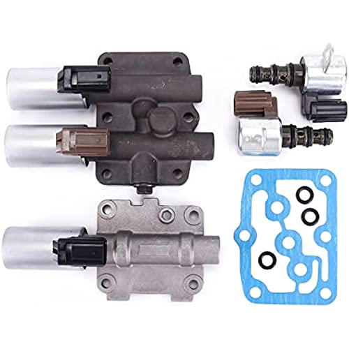 WOWAUTO Compatibile with Accord Odyssey Pilot TL CL MDX Transmission Solenoid Kit 28250-P6H-024 28250-P7W-003 28400-P6H-013 28500-P6H-013 28600-RKE-004 28610-RKE-004 - Image 2
