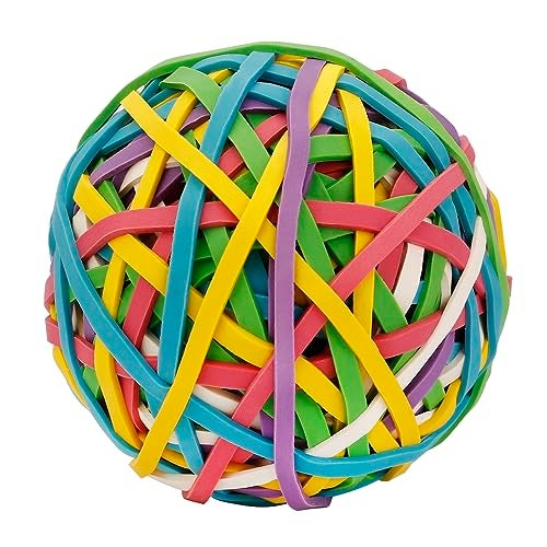 Eagle Rubber Band Ball, 170 Bands Per Ball, Assorted Colour - Image 1