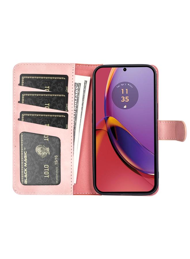 اس-توب جراب لهاتف Motolora Moto G84، جراب جلدي قابل للطي أفقيًا بخياطة - Image 3