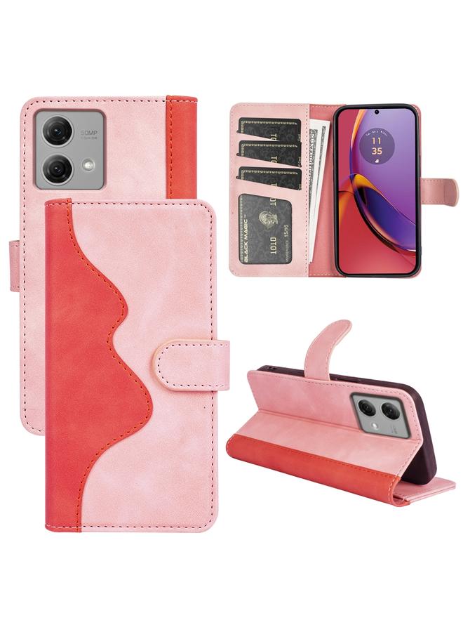 اس-توب جراب لهاتف Motolora Moto G84، جراب جلدي قابل للطي أفقيًا بخياطة - Image 1