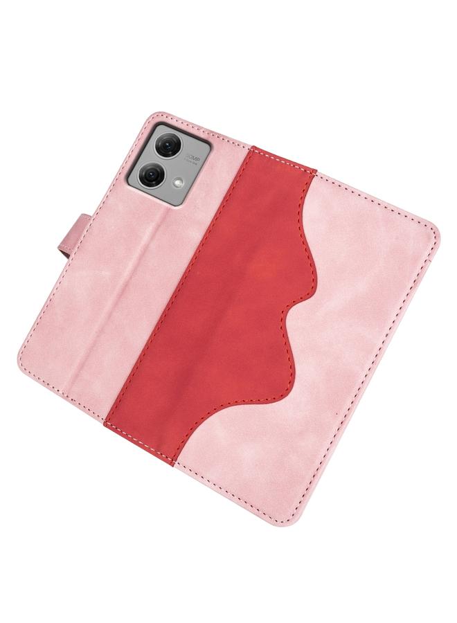 اس-توب جراب لهاتف Motolora Moto G84، جراب جلدي قابل للطي أفقيًا بخياطة - Image 4