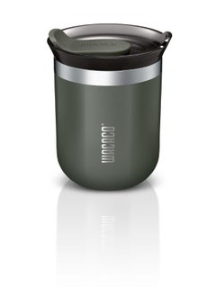 WACACO Octaroma CLASSICO Vacuum Insulated Mug (180ml) - Double Wall Stainless Steel Coffee Travel Tumbler w/ Leakproof Drinking Lid, Reusable, Washable, BPA-Free, Hot & Cold - Grey  - Image 1