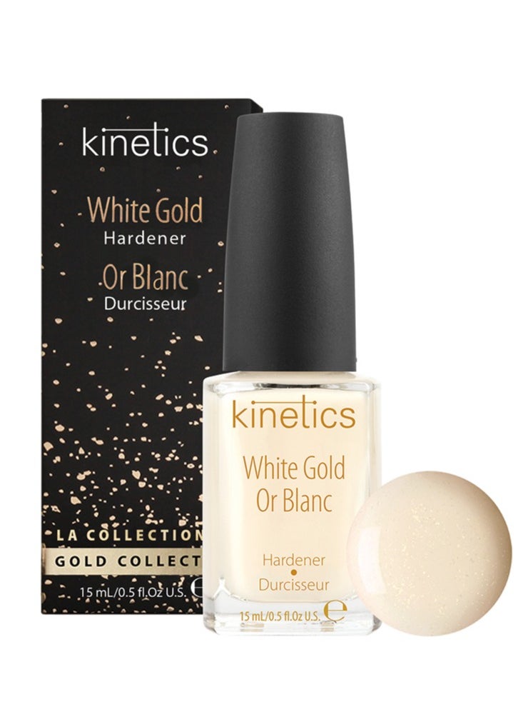 KINETICS - White Gold Hardener | Nail Hardener 15 ML - Image 1