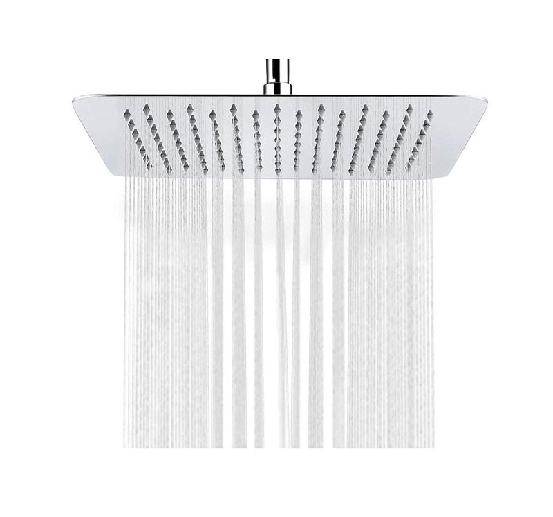 MLD MLD Soft Ultra Slim Stainless Steel Head Rain Shower without Rod (200 mm/8 X8 inch, Silver) 