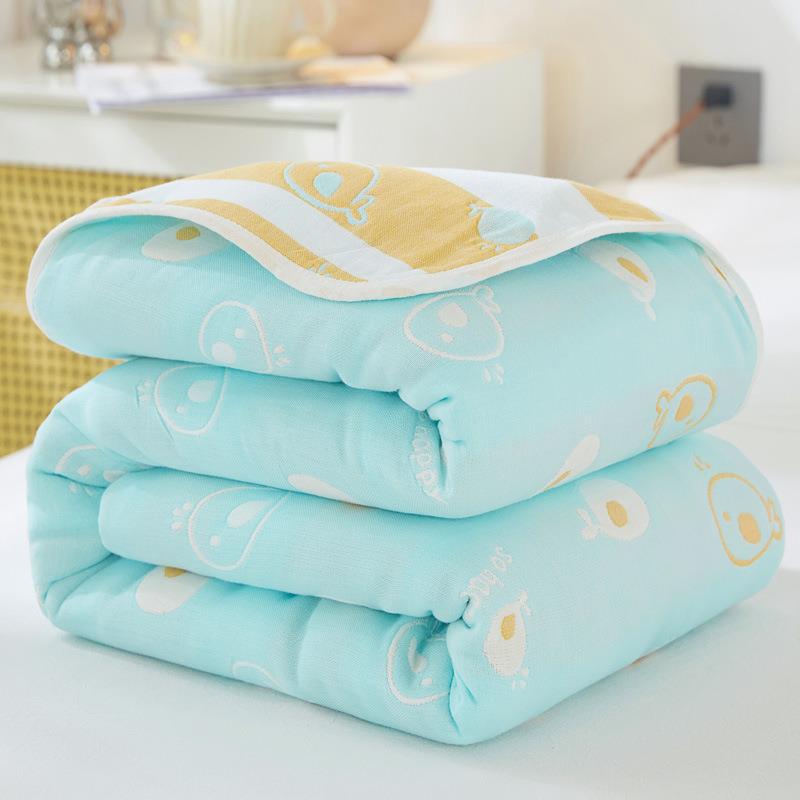 Cotton Six-Layer Yarn Towel Quilt Class A Cotton Summer Thin Children'S Baby Blanket 6-Layer Gauze Summer Cool Quilt - Image 5