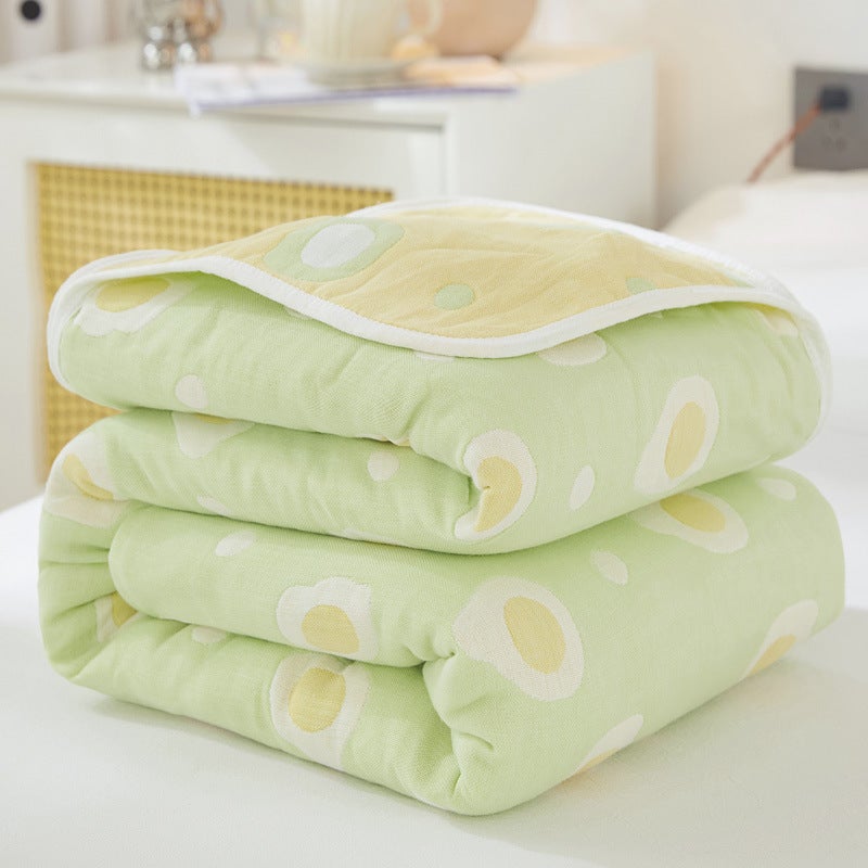 Cotton Six-Layer Yarn Towel Quilt Class A Cotton Summer Thin Children'S Baby Blanket 6-Layer Gauze Summer Cool Quilt - Image 2