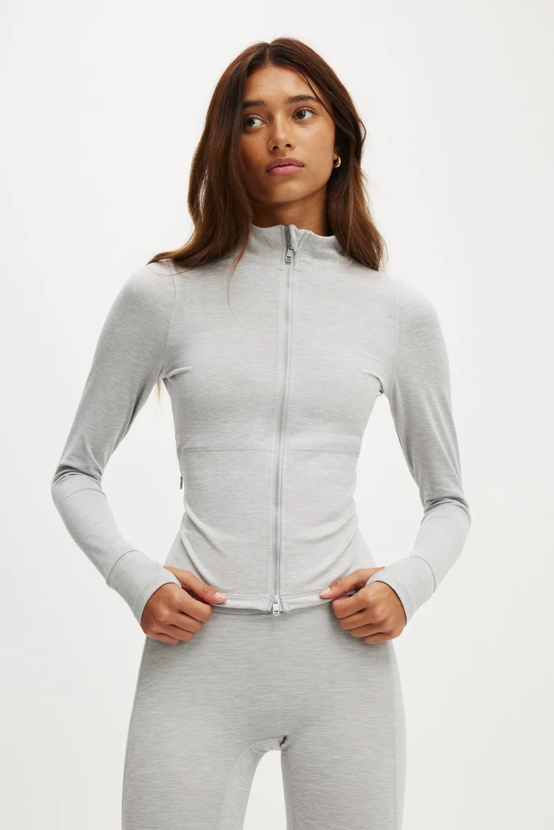 بودي جاكيت بسحاب فائق النعومة