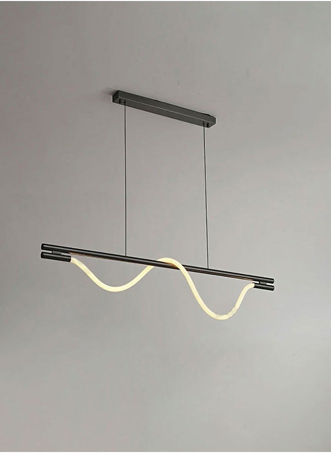 ٍSiera Light Modern Flexi Linear Hanger in black warm light 12.5W 120 cm ZT8013  - Image 3