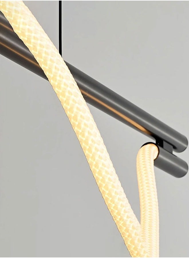 ٍSiera Light Modern Flexi Linear Hanger in black warm light 12.5W 120 cm ZT8013  - Image 5