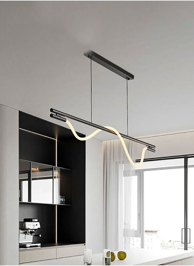 ٍSiera Light Modern Flexi Linear Hanger in black warm light 12.5W 120 cm ZT8013  - Image 2