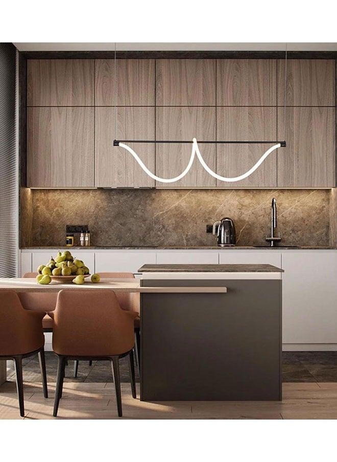 ٍSiera Light Modern Flexi Linear Hanger in black warm light 12.5W 120 cm ZT8013  - Image 4