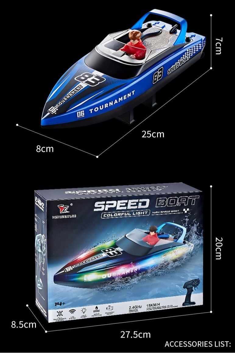 RC Boat on Water