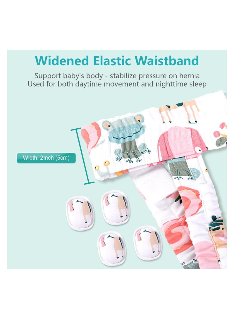 SYOSI Hernia Belts for Baby, Infant Hernia Support Brace for Both Side Single Double Pain Relief, Hernia Truss Suitable for Children 0-4 Years Old with 4 Compression Pads, Infant Belly Button Band Wrap - Image 5