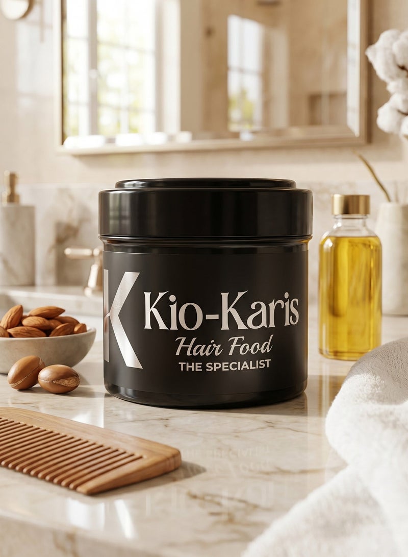 Kio Karis Hair Food Deep Nourishing and Moisturizing Cream 120g, Advanced Hair Treatment For Long-Lasting Natural Smoothness Fullness and Healthy Shine, Softening Formula For Dry and Damaged Hair - Image 2