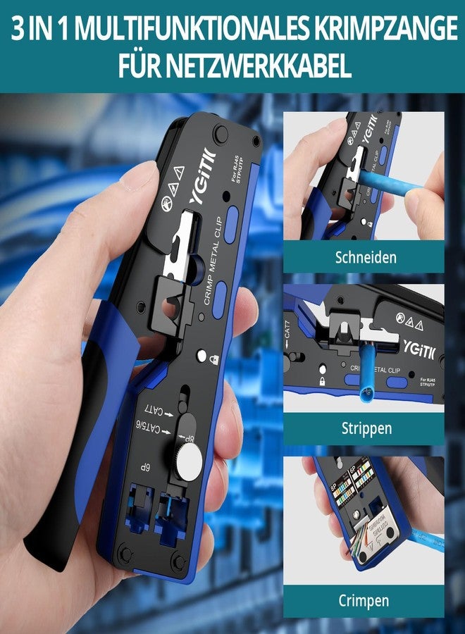 YGiTK RJ45 Network Crimping Tool Kit Crimping Pliers for Network Connector - Image 2
