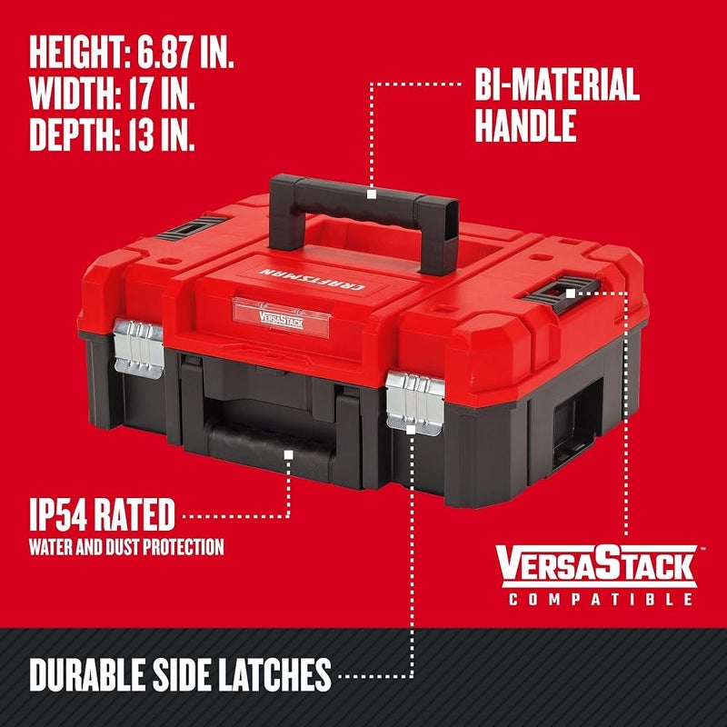 CRAFTSMAN VERSASTACK System Tool Box, Lockable, 17-in. (CMST17830) - Image 4