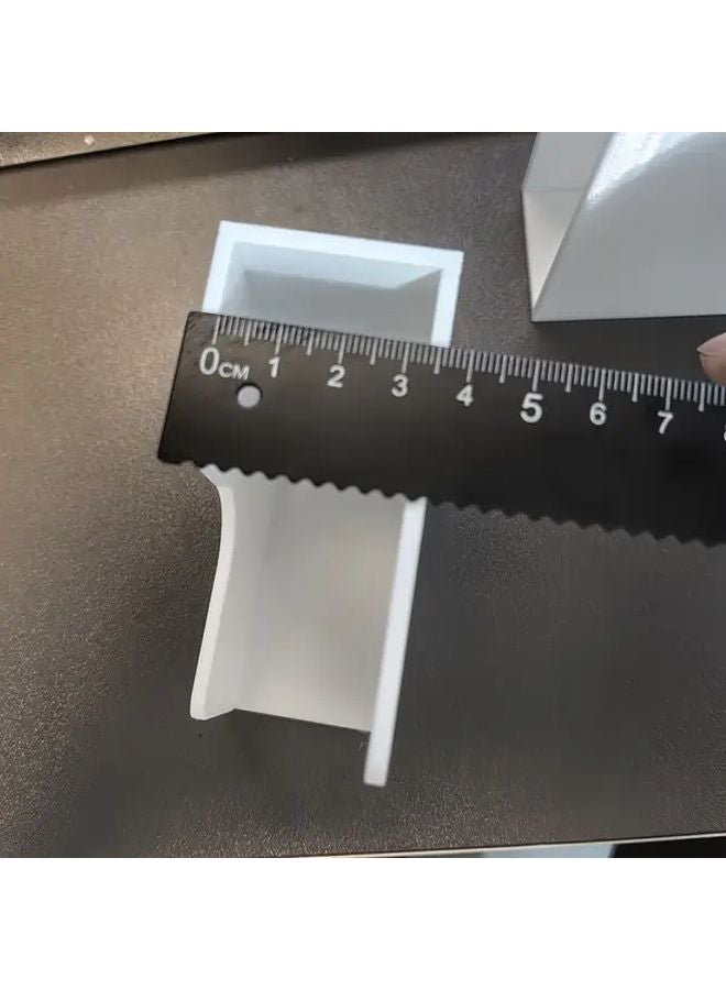 حامل ميزان مثبت على الحائط أبيض 2 قطعة تخزين عالمي لمقاييس الوزن - Image 5