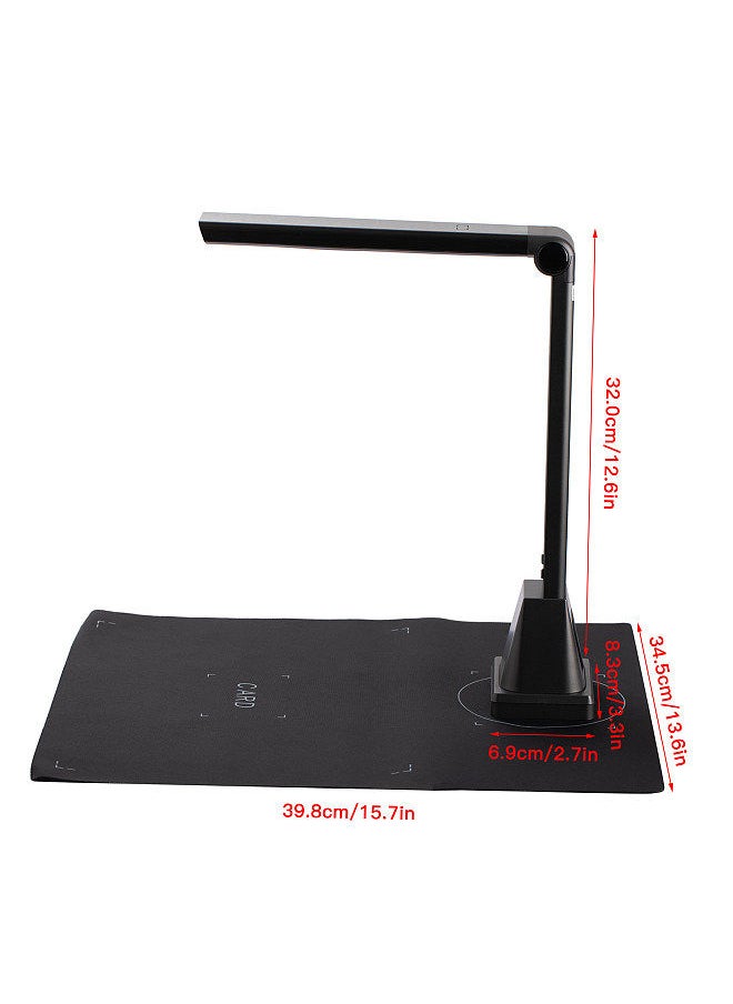 Generic - G500TS-R High Speed Document Camera Scanner 5 Megapixel Capture Size A4 Portable Scanner Support Multi-Language OCR Function File Barcode Scanning Video Recorder LED Light - Image 1