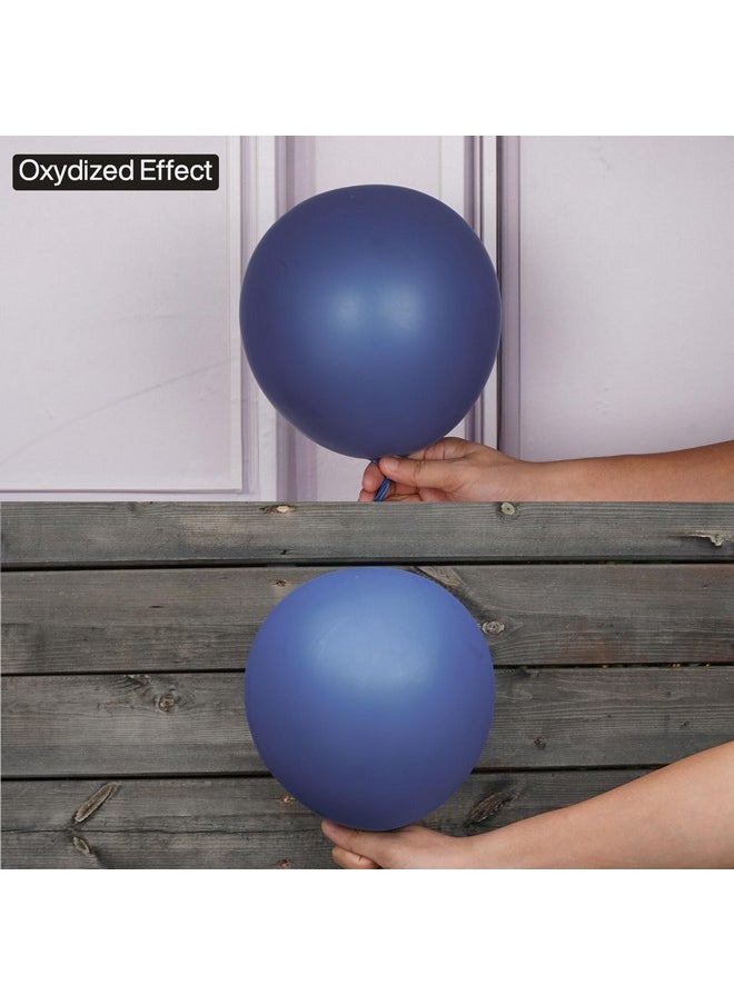 PartyWoo PartyWoo Navy Blue Balloons 100 pcs Different Sizes Pack of 18 12 10 5 Inch Pearl Dark Blue Balloon Arch Kit Garland for Graduation Wedding Baby Shower Birthday Party Decorations Blue-Z90  - Image 5