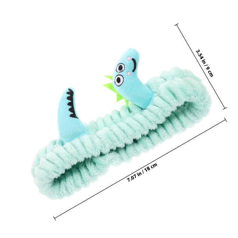 Dinosaur Headband Cartoon Hair Band Cute Band Makeup Headband Spa Headband Face Washing Headband - Image 2