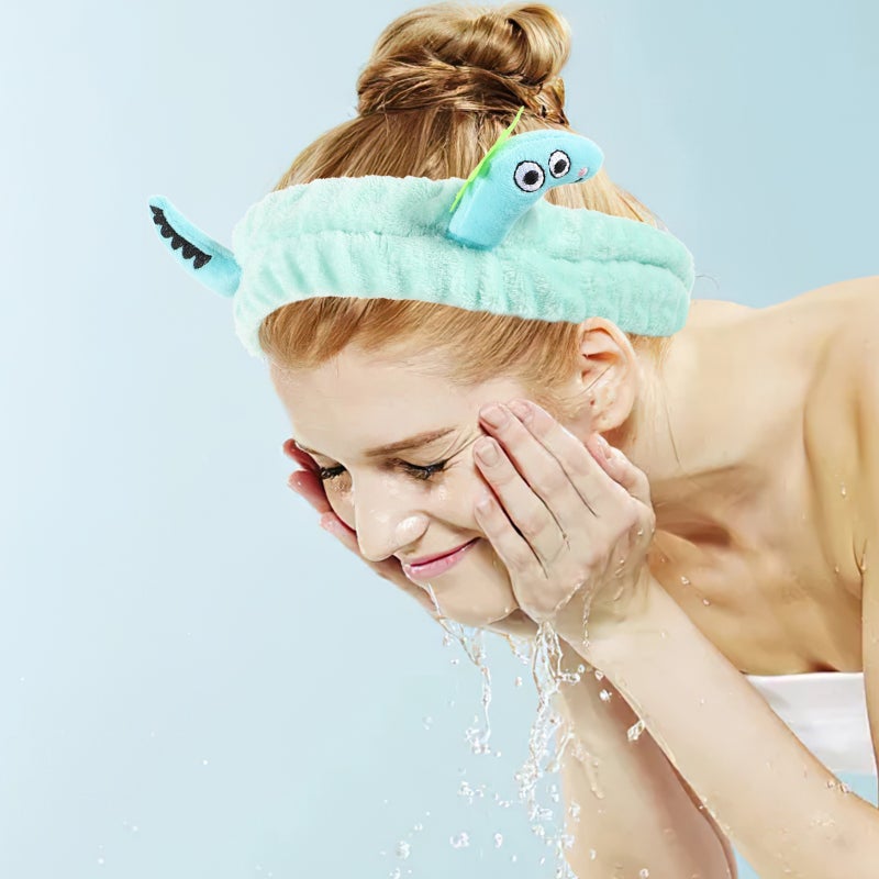Dinosaur Headband Cartoon Hair Band Cute Band Makeup Headband Spa Headband Face Washing Headband - Image 4