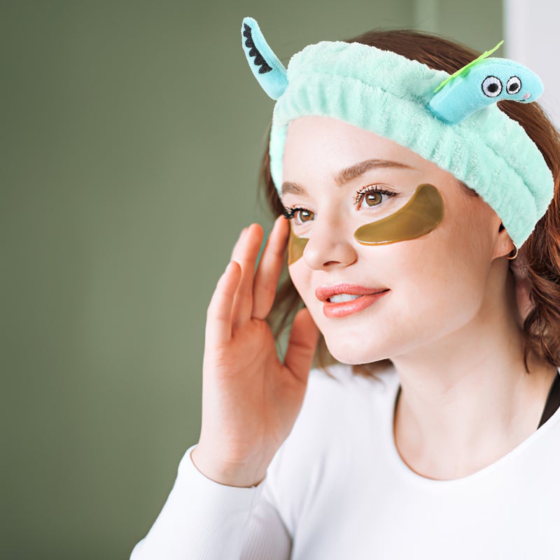 Dinosaur Headband Cartoon Hair Band Cute Band Makeup Headband Spa Headband Face Washing Headband - Image 3